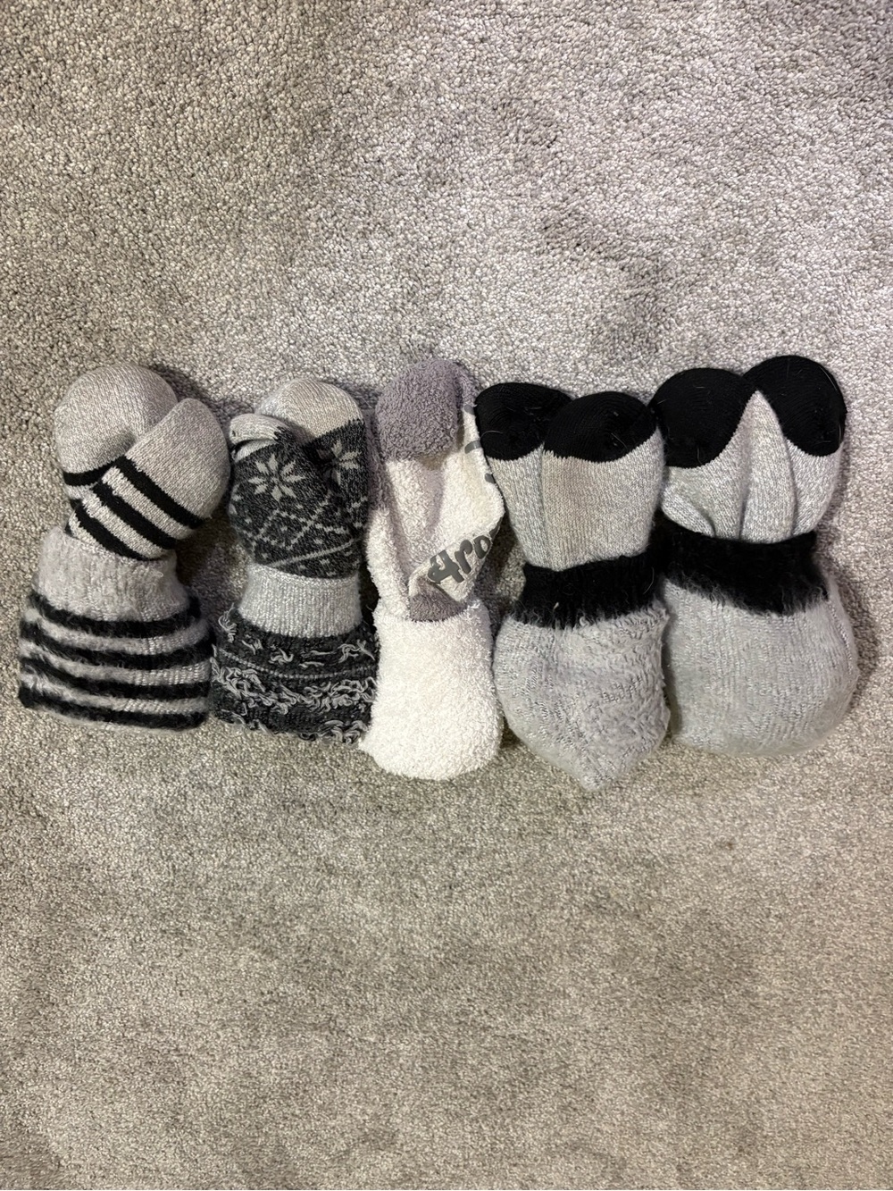 Lot of 5 Pairs Womens Fuzzy Cabin Socks Cozy Winter Slipper Socks